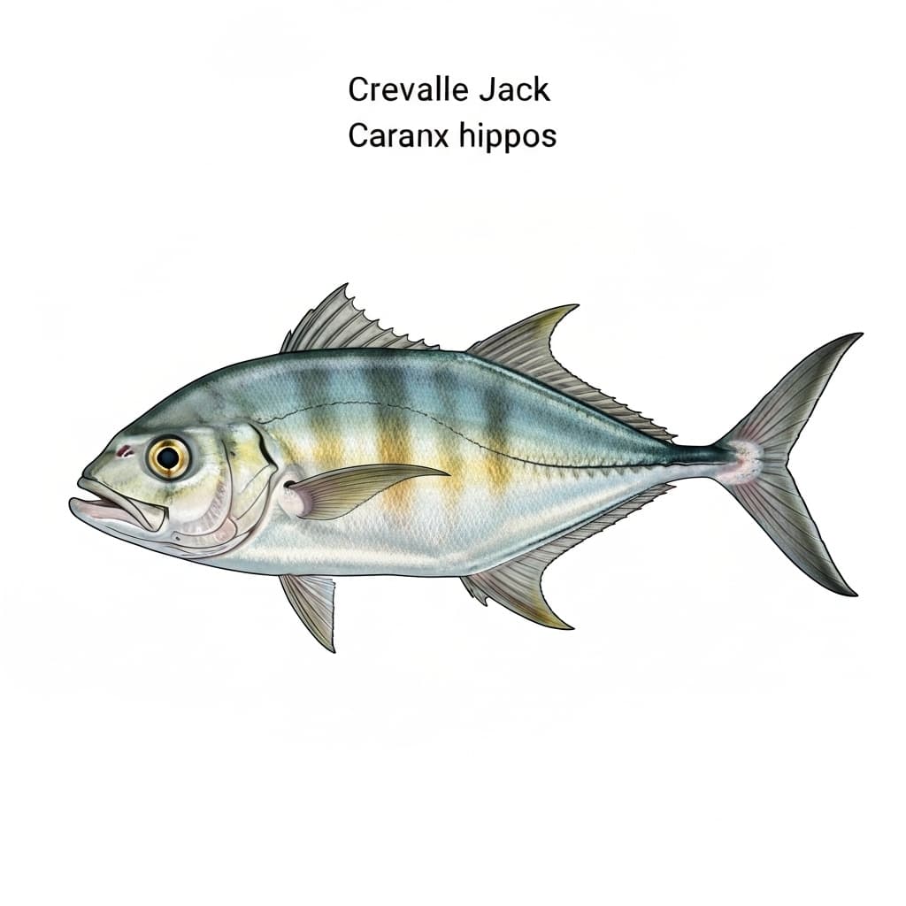 Crevalle Jack identification plate