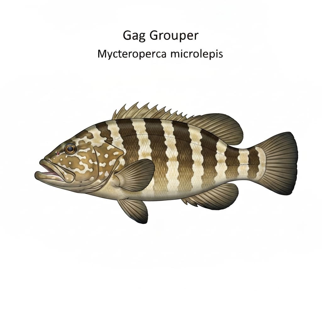 Gag Grouper identification plate