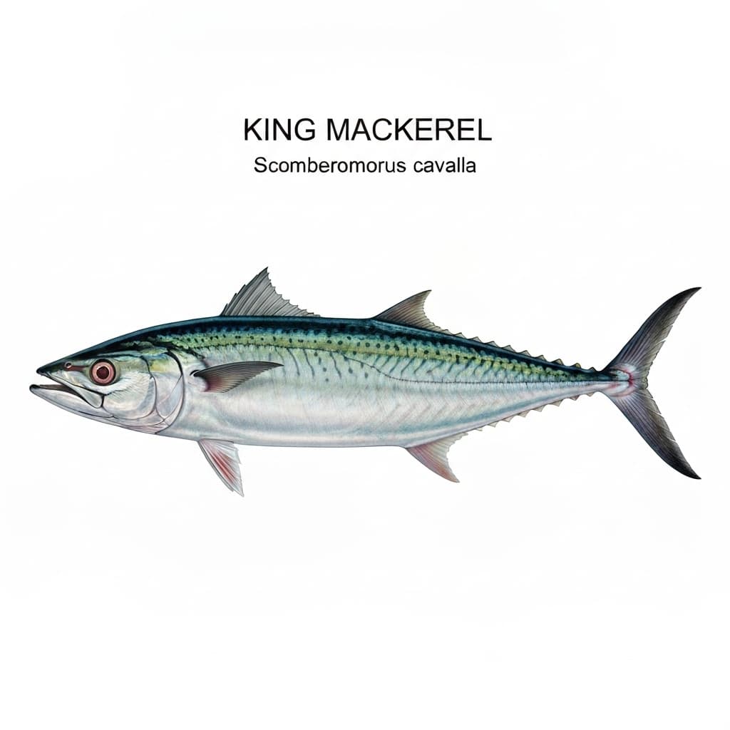 KING MACKEREL identification plate