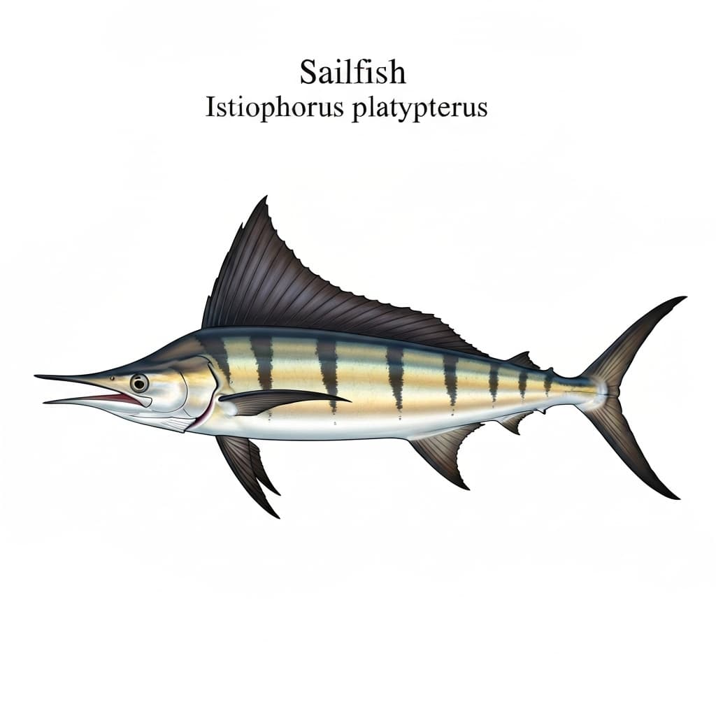 Sailfish identification plate